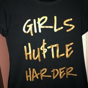 Black novelty T-shirt